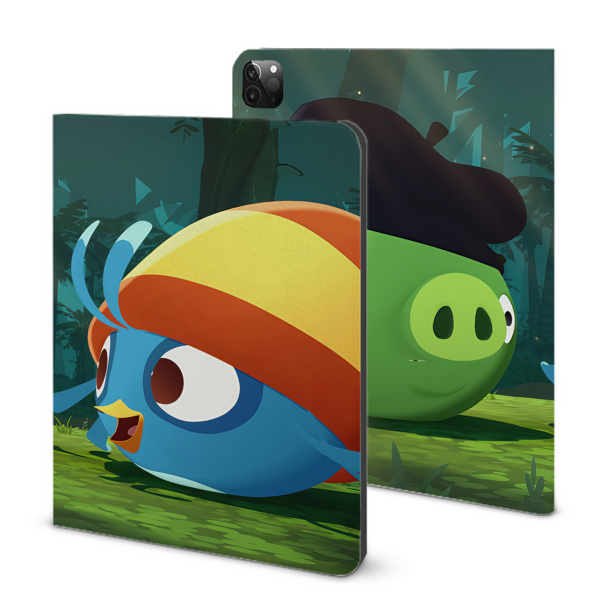 （画像用） Angry Birds アングリーバード IPadケース ペンホルダー付き ブックスタイルデザイン